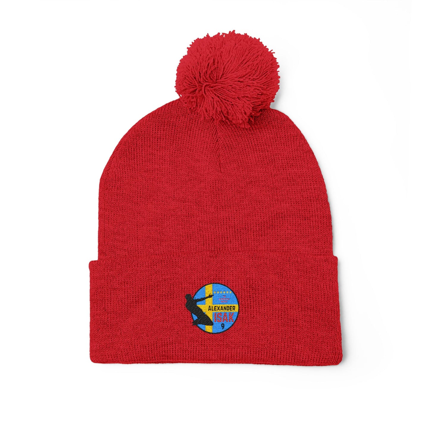 Alex Isak 9 LFC Alexander Isak embroidered winter knitted hat