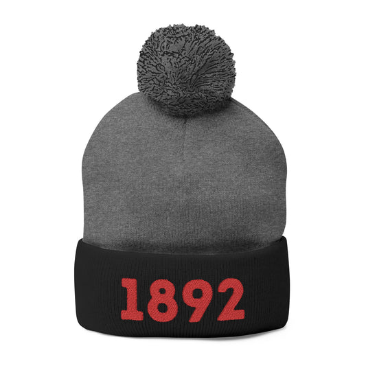 Red/Black/Grey 1892 LFC embroidered winter knitted hat