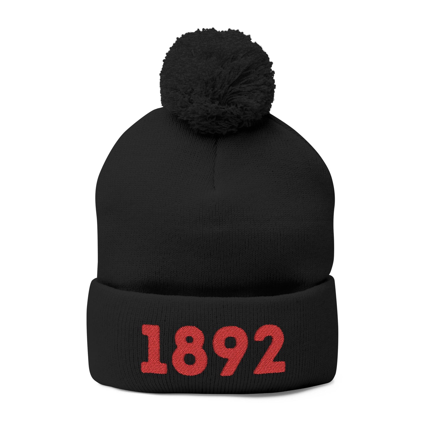 Red/Black/Grey 1892 LFC embroidered winter knitted hat