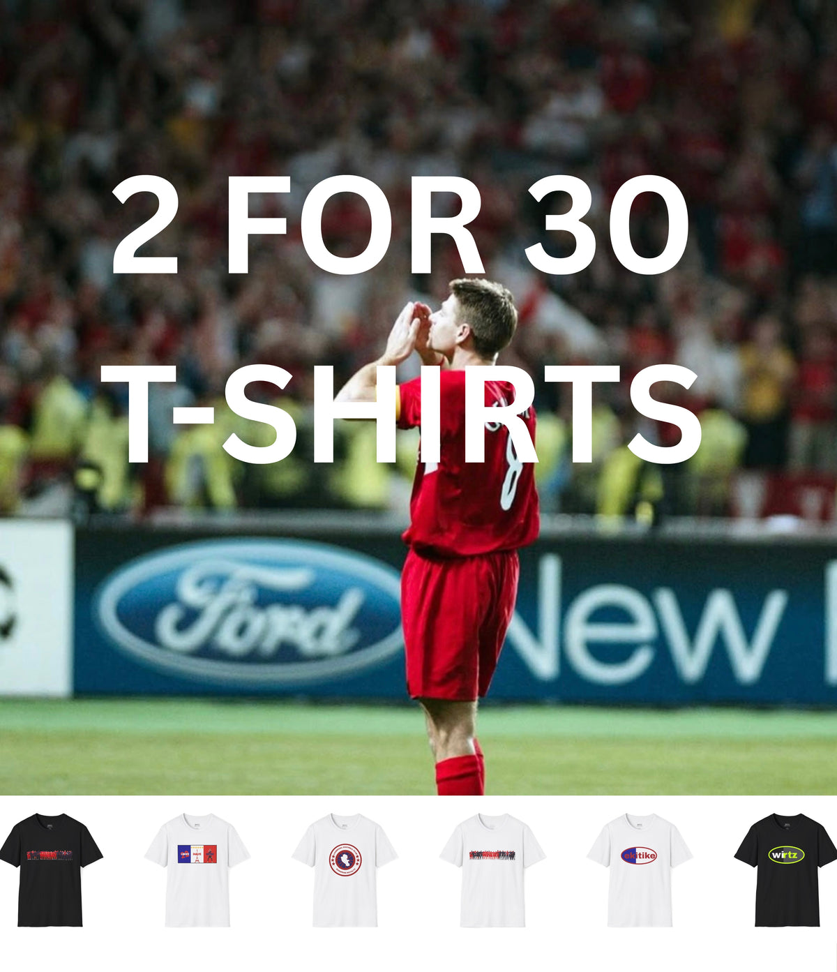 T-shirt collection 2 for £30
